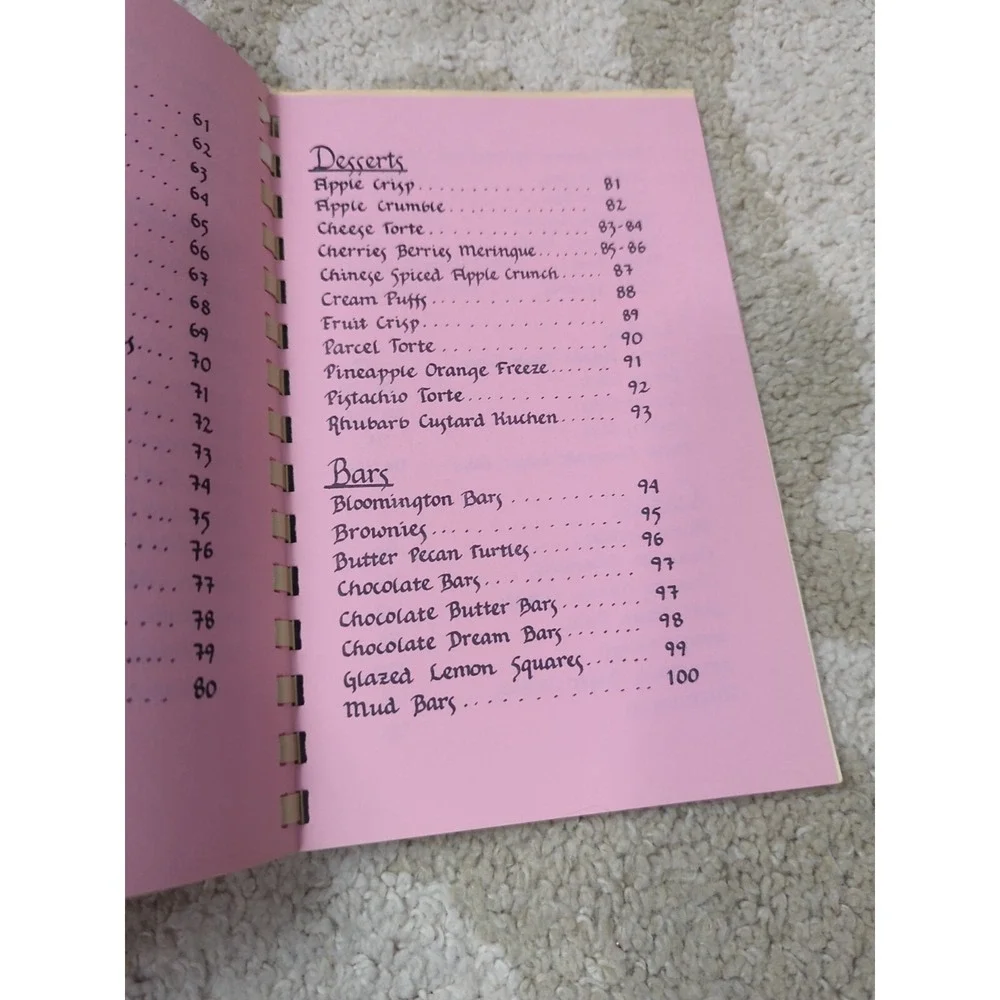 Vtg Spiral Bound Cookbook‎ Mary E. List I Love To Cook 1989 NC